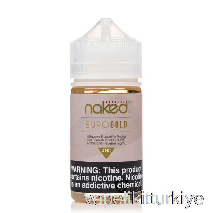 Vape Likit Euro Gold - çıplak 100 Tütün - 60ml 6mg